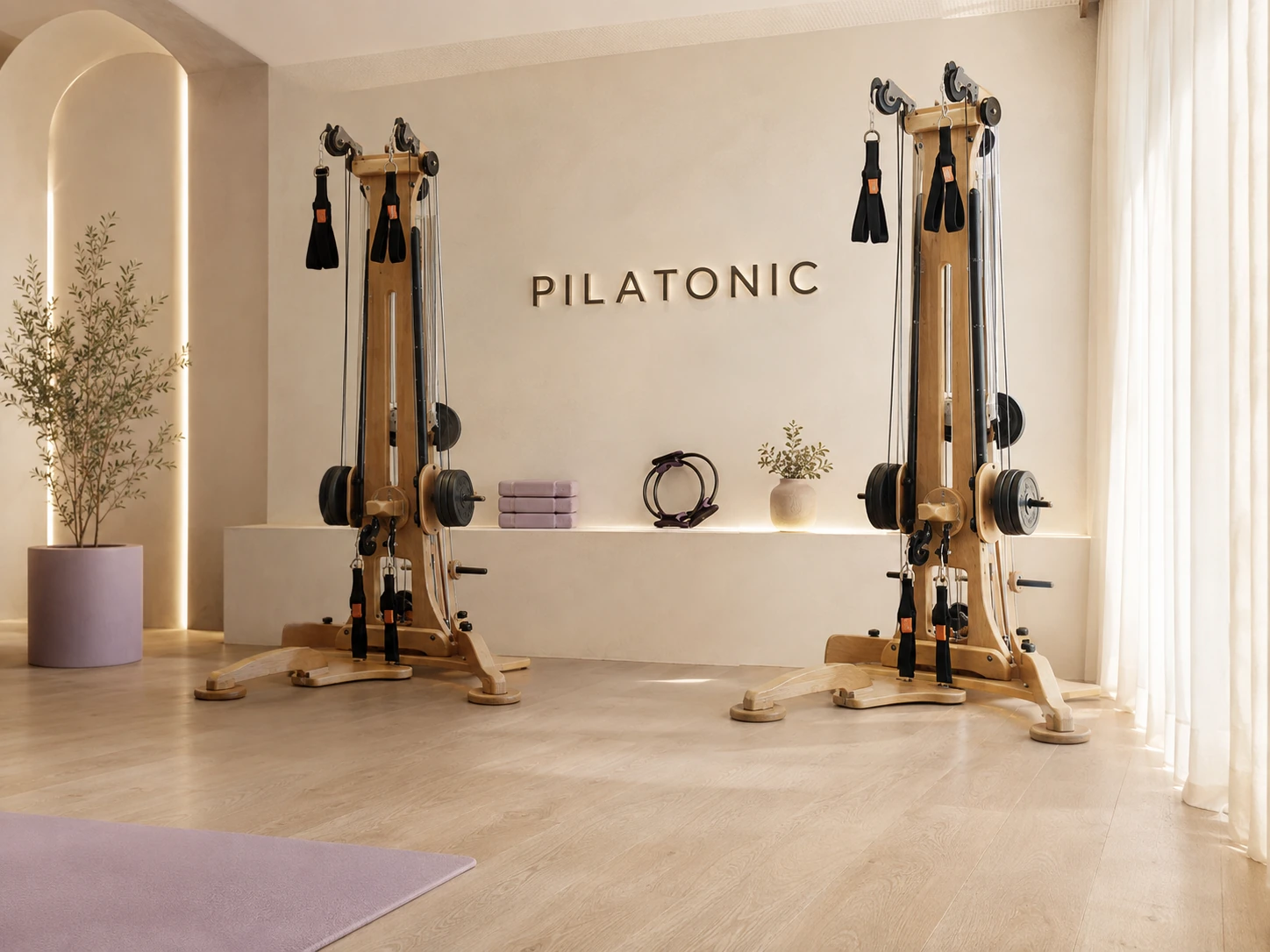 PILATONIC studio with two Pulley Towers